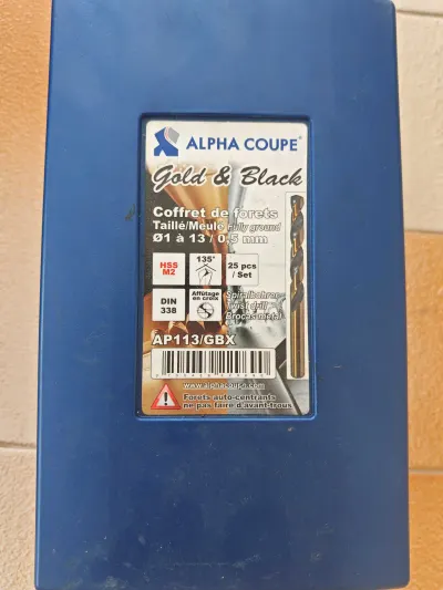 Coffret Mèche acier