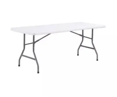 Table pliante blanche + nappes
