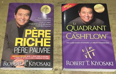 Livres « Père riche père pauvre » et « le quadrant du cash-flow »