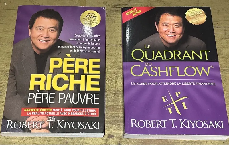 Livres « Père riche père pauvre » et « le quadrant du cash-flow » – Photo 1