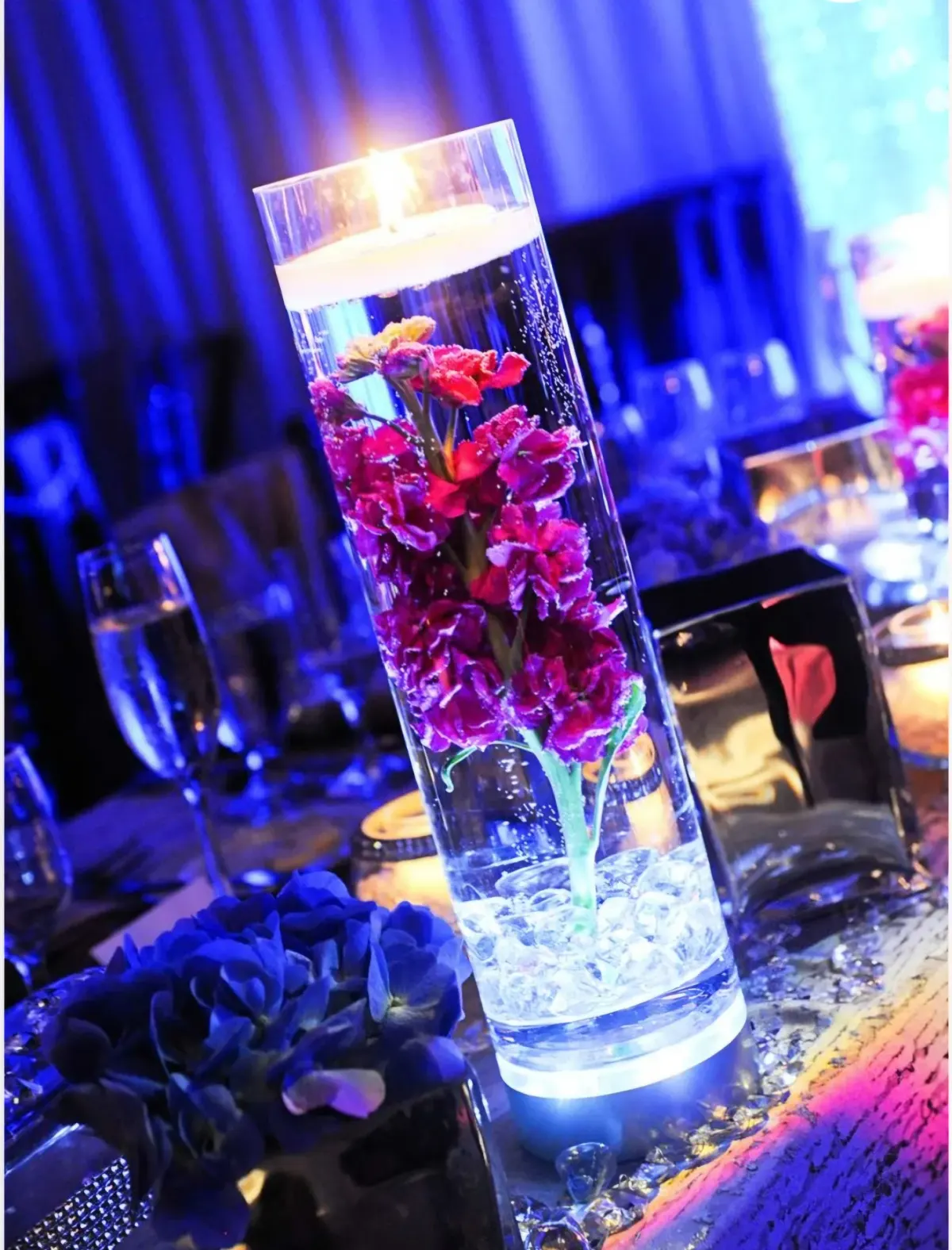 Centre de table en vase cylindrique – Photo 1