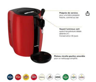 Appareil à louerTIREUSE À BIÈRE SEB BEERTENDER – FÛTS 5 L