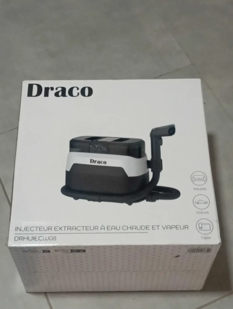 Nettoyeur vapeur pour tissus: injecteur extracteur à eau chaude, froide et vapeur – Photo 1
