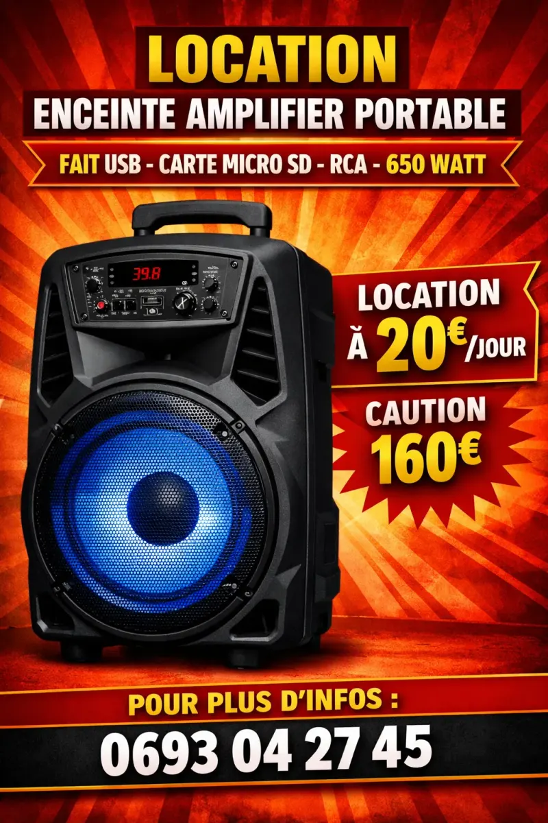 Enceinte amplifiée portable – Photo 1